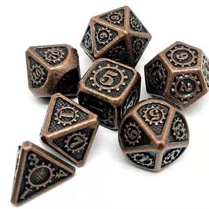 Gaming <strong>Dice</strong> Sets Table Games Polyhedral Custom16mm Wholesale <strong>Metal</strong> Dragons Dnd Rpg <strong>Dice</strong> With Antique