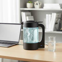 Jarra Portátil de Agua Hidrogenada de 1.8L, Alto PH Alcalino, 1500-3000PPB, Tecnología SPE/PEM, Fácil de Usar, Sin Instalación
