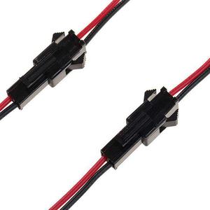 2-poliger Sm-Industrie kabelbaum mit männlichem und weiblichem Kolben Kunden spezifische Anschluss kabels pezifi kationen Materialien - Product Image 3