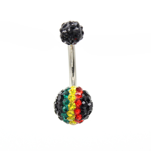 Multi sfera di cristallo <span class=keywords><strong>ombelico</strong></span> anelli di vendita calda <span class=keywords><strong>Piercing</strong></span> all'<span class=keywords><strong>ombelico</strong></span> <span class=keywords><strong>In</strong></span> Stock di moda gioielli per il corpo - Product Image 3