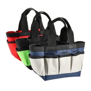 Bolsa <span class=keywords><strong>de</strong></span> herramientas <span class=keywords><strong>de</strong></span> lona con múltiples bolsillos, impermeable, tela Oxford 600D, organizador <span class=keywords><strong>de</strong></span> herramientas, bolsa <span class=keywords><strong>de</strong></span> almacenamiento portátil para jardinería, para electricistas - Product Image 2