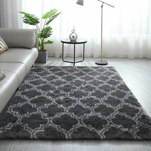 Tapis moelleux et confortable de luxe pour salon et <span class=keywords><strong>chambre</strong></span> à coucher, tapis en fourrure pour salon - Product Image 1