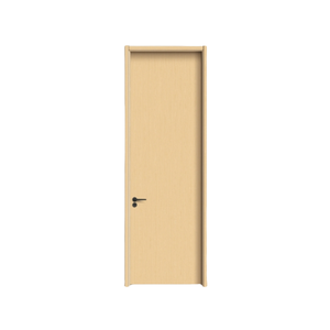 Porte moderne en bois-plastique et cuir Offre spéciale Porte intérieure forgée imperméable au feu en chlorure de polyvinyle villa supermarché - Product Image 4