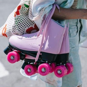 Nouveauté : Patins à roulettes <span class=keywords><strong>quad</strong></span> à 4 roues en cuir, pas chers, à louer, unisexes, pour femmes, adultes et filles - Product Image 4