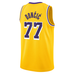 Hommes # Maillot de basket personnalisé 77 Doncic Los Angeles, chemises brodées, uniformes pour jeunes, vêtements de sport avec logo thermocollé - Product Image 2