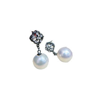 Accesorios de Plata S925 para DIY con Perlas, Joyería de Plata de Moda, Aretes con Cuentas Redondas de 9-15 mm y Bandeja Vacía 22244 - Product Image 5