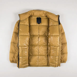 Chaqueta de Plumón de Ganso para <span class=keywords><strong>Hombre</strong></span> al por Mayor, Chaqueta Acolchada con Cuello Alto, Impermeable, de Lujo - Product Image 2