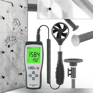 INTELIGENTA SENSILO AS836 เครื่องวัดความเร็วลมแบบดิจิตอลขนาดพกพา 0-40 เมตร/วินาที ความเร็วลม 0-45 ระดับ ช่วงอุณหภูมิ - Product Image 4
