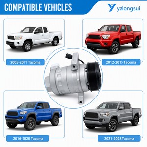 Compresor de <span class=keywords><strong>Aire</strong></span> <span class=keywords><strong>Acondicionado</strong></span> para Automóvil Toyota Tacoma 2.7 4.0 V6 2005 2015 OE 88320 04060 0610221 10348090 Polea 7PK 120mm - Product Image 4