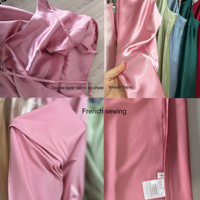 Vente en gros usine : Ensemble 2 pièces de luxe en satin, comprenant une chemise de nuit, une robe de nuit, une lingerie sexy et une robe nuisette unie, idéal pour l'été et les mariages.