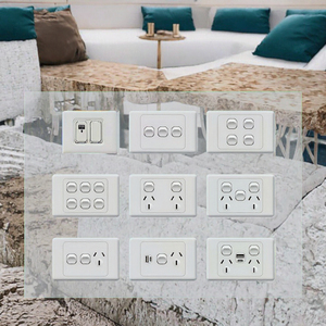 Sakelar & Stopkontak Panel Sentuh Tipe 10A Australia 118, Bersertifikasi UK SAA, Stopkontak Pengisian Daya Rumah Tangga & RV Luar Ruangan, 1 Port USB-A USB Abongl - Product Image 3