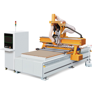 Roulement de moteur de routeur CNC haute efficacité KIN-NC12 pour la production de contreplaqué, machine industrielle de découpe et de fraisage du bois à commande PLC - Product Image 1