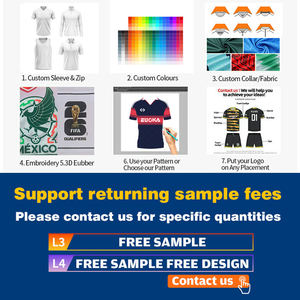 Camiseta de Fútbol Sublimada Personalizada, Cuello en V, Mangas Cortas, 100% Poliéster Malla, Impresión Digital, Secado Rápido, Uniforme Unisex para Adultos - Product Image 3