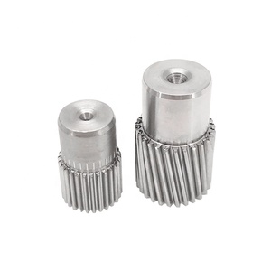 परिशुद्धता कस्टम मशीनिंग कार्बन स्टील स्टेनलेस स्टील पीतल डैने की नोक कीड़ा गियर पेचदार गियर प्रेरणा गियर - Product Image 4