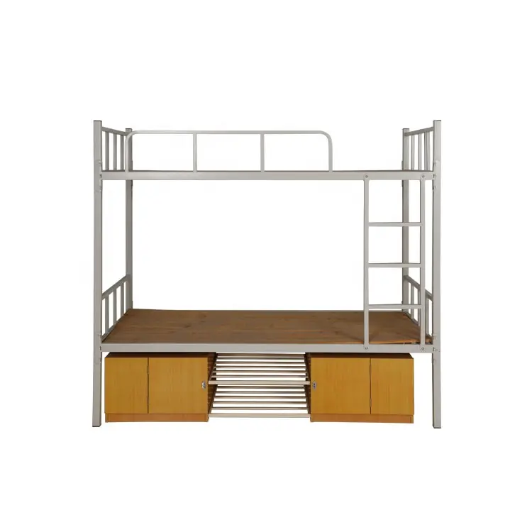 America popular model heavy duty twin double decker black metal bunk bed