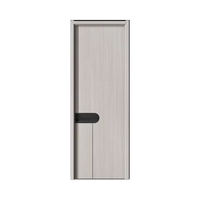 Porte d'hôtel insonorisée au design moderne Portes intérieures coulissantes en bois blanc imperméable Portes intérieures en bois pour chambre