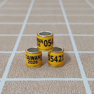 Duif Voetringen 2026 Meerkleurige Plastic Ronde Vogelpoot <span class=keywords><strong>Ring</strong></span> Herbruikbaar Lichtgewicht Duurzaam Met Woordoorbellen - Product Image 3