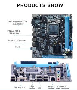 Tarjeta Madre Micro-ATX H61 Económica, Nueva, Compatible con Procesadores de 2ª y 3ª Generación I7 I5 I3, M.2, VGA, 1155, Buena Relación Calidad-Precio, DDR3, para PC - Product Image 2