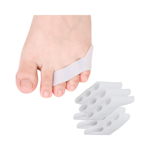 Séparateur d'orteils Pinky 6 pièces/coussin correcteur d'oignons pour le soulagement de la douleur chevauchement des callosités d'orteils <span class=keywords><strong>Protection</strong></span> contre les ampoules et les cors - Product Image 1