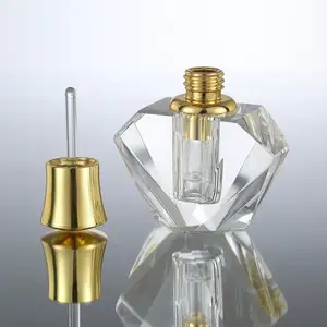 批发新设计香水玻璃瓶欧洲透明分配器空瓶水晶玻璃水晶香水瓶1毫升
