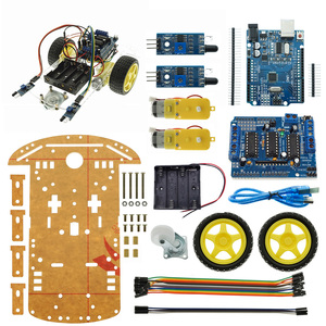ชุดรถสมาร์ทติดตามวิถีหลบหลีกสิ่งกีดขวาง OKY5012 2WD สำหรับการศึกษา STEM - Product Image 1