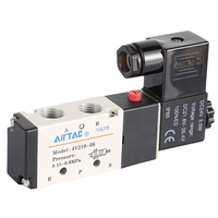 Vanne pneumatique directionnelle AirTAC 5 voies 2 positions 4V210-06 4V210-08, électrovanne 3V210-06 3V220-06, pièces pneumatiques