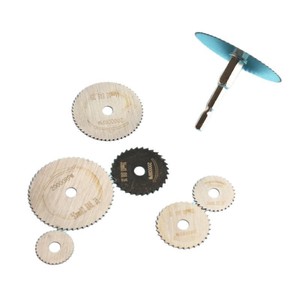 Jeu de lames de scie circulaire en acier au carbone, 100mm, coupe polyvalente avec tige hexagonale pour perceuse électrique - Product Image 1