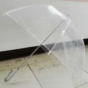 2022Neues Design Straight Golf Promotion Transparenter Regenschirm Princess Regenschirm klarer Regenschirm