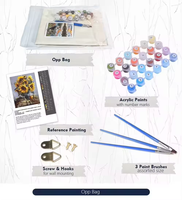 Kits de peinture numérique DIY amusants et uniques, design contemporain, dernières tendances, motifs colorés personnalisés, peinture par numéros pour toile de portrait, 24