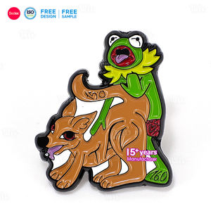 Kunden spezifische Bronze Zink legierung Emaille für Anstecknadel Abzeichen Cartoon Tier Logo Personal isierte Brosche für Kleidung Hut <span class=keywords><strong>Promo</strong></span> Geschenk Pin - Product Image 1