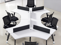 Bureau d'ordinateur de bureau en bois extensible moderne pour 4 personnes, poste de travail de haute qualité