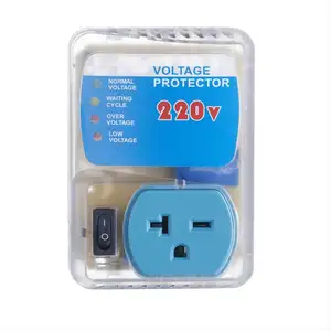Huijun 220v time-delay adjustable intelligent voltage regulator socket over-voltage protector protector de voltaje