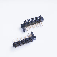 Conector Macho DGDTE D05M de 5.0mm, Cumple con el Informe Ambiental ROHS, Conector de Batería para Monitor Médico, 5 Pines, Aleación de Cobre Negro