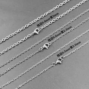 Collar de Acero Inoxidable de 2 mm, 2,5 mm, 3,0 mm y 60 cm con Cierre de Cadena Tipo O, Cadena Unisex para Suéter - Product Image 3