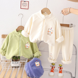 Set <span class=keywords><strong>di</strong></span> 2 Pezzi per Bambini: 15 Modelli Assortiti <span class=keywords><strong>di</strong></span> Maglioni Invernali con Fiocco, Felpati, per Sport Invernali e Tempo Libero - Product Image 5