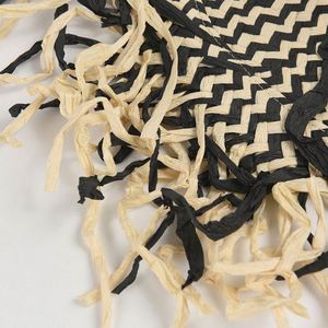 Sombrero de Sol de Moda para Mujer, Estilo Informal, con Borde Crudo, Ala Ancha, para Vacaciones en la Playa, Dos Tonos, Tejido de Papel, Estilo Floppy, Novedad 2024 - Product Image 3