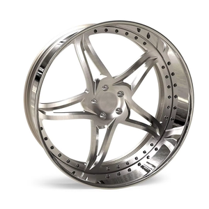 ล้อฟอร์จเว้า RISE Chrome ขนาด 22 24 26 28 30 นิ้ว 5x114.3 5x112 6x139.7 สำหรับรถยนต์ Volkswagen Beetle <span class=keywords><strong>Porsche</strong></span> 911 - Product Image 4