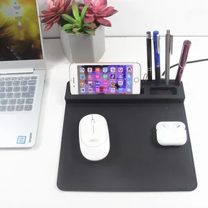 販促用電子ビジネスギフトオフィスデスクテーブルサイズワイヤレス充電マウスパッド