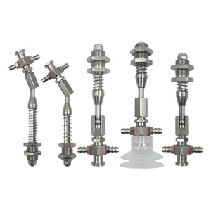 Accesorios universales ajustables, boquilla de vacío roscada M12 M10 para ventosa de cabeza grande, piezas neumáticas de acero inoxidable - Product Image 1