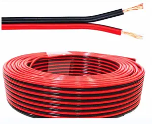 红色/黑色扬声器电缆2x2.50平方毫米CCA聚氯乙烯护套监视器扬声器CTEK线圈监视器音频Dti至视频Rca监视器电缆
