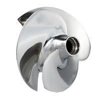 Impeller de pompe de jet ski durable à 3 pales de 144 mm, hélice de moteur Yamaha SuperJet PWC 14/17 avec clé