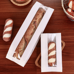 Wins Flying Square Block Fond Plat Gousset Grain de Café Tin Tie dessert Kraft Paper Bag avec Fenêtre - Product Image 1