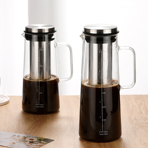 Đá thả lạnh Brew nồi cà phê cao Borosilicate nồi nhà quy mô cà phê nồi thép không gỉ Lọc lạnh Brew cà phê Maker - Product Image 6