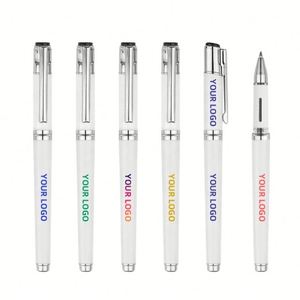 Bolígrafo de Gel de Alta Gama para Negocios, Blanco, Elegante, de 0.5 mm, con Logotipo Personalizado - Product Image 3