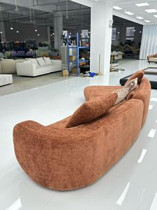 Canapé Bezier sur mesure, style américain moderne et minimaliste, modulaire et incurvé, en tissu, fabriqué à Foshan, écologique, durable et convertible - Product Image 4
