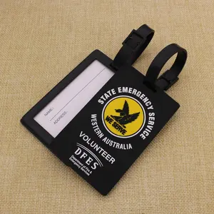 Hot Sell Custom 3D Soft Rubber PVC Luggage Tag