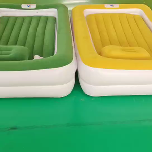 Cama inflable de aire para niños, colchón pequeño plegable portátil para dormitorio de bebé, jardín, viaje, cama de camping - Product Image 2