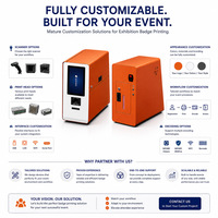 Quiosco de Impresión de Tarjetas de Identificación de Autoservicio OEM/ODM Directo de Fábrica - Impresora de Doble Cara Personalizable con Sincronización en la Nube para Grandes Eventos
