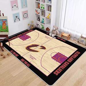 <span class=keywords><strong>Tapis</strong></span> de sol d'équipe <span class=keywords><strong>NBA</strong></span> pour la maison, fabriqué en polyester, extrêmement réaliste, ambiance authentique d'un vrai stade, adapté aux animaux domestiques, antidérapant - Product Image 4