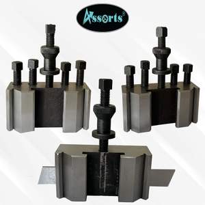 ชุดแท่นจับเครื่องมือเปลี่ยนเร็ว T-2 S2 พร้อมที่จับมาตรฐาน 2 อัน ที่จับแบบวี 1 อัน ที่จับแบบแบ่งชิ้นส่วน (1/8 นิ้ว x 7/8 นิ้ว) - สภาพใหม่ - Product Image 2